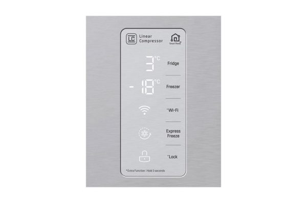 594 Ltr, Inverter Linear Compressor, Door Cooling+™, Multi Air Flow, LG ThinQ, Smart Diagnosis™, MOIST ‘N’ FRESH, Side by Side Refrigerator (GC-B22FTLPL) - Image 2