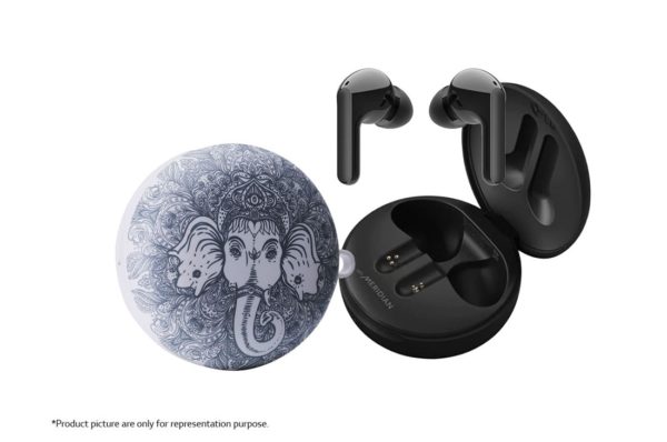 LG Tone Free Wireless Earbuds with Noise Isolation, UVnano 99.9% Bacteria-Free, Prestigious British Meridian Sound, Dual Microphones in Each Earbud and IPX4 Water Resistance (FN5U, Black) - Image 2