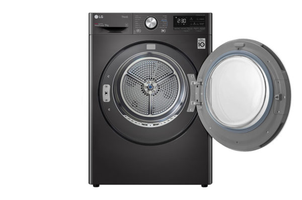 9.0kg, Heat Pump Dryer with Inverter Control in Black Steel Finish - Image 3