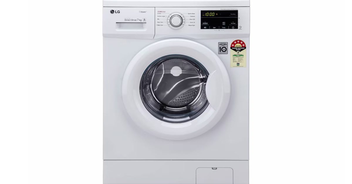 LG 7.0 KGs 5 Star Inverter FullyAutomatic Front Loading Washing
