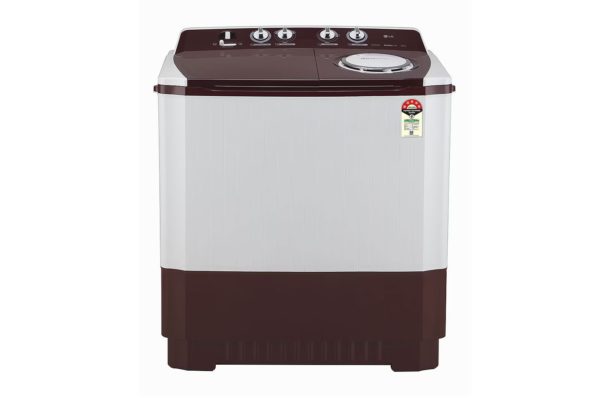 LG 10.0 kg Semi Automatic Top Load Washing Machine Maroon, White (P1050SRAZ)