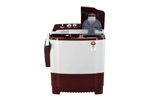 LG 7.5 kg 5 Star Semi-Automatic Top Loading Washing Machine (P7510RRAZ, Burgundy, Roller Jet Pulsator) - Image 2