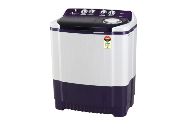 LG 7.5 kg 5 Star Semi-Automatic Washing Machine (P7525SPAZ, Purple, Roller Jet Pulsator) - Image 5