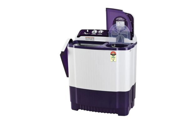 LG 7.5 kg 5 Star Semi-Automatic Washing Machine (P7525SPAZ, Purple, Roller Jet Pulsator) - Image 4